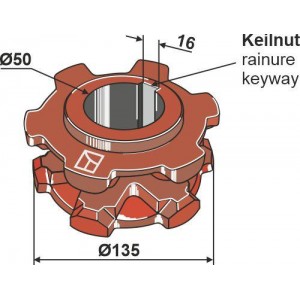 Bergmann Цепные звёздочные колеса