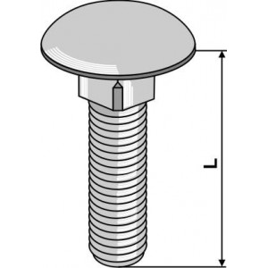 Плосковыпуклые болты DIN603 - M6x1