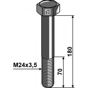 Шестигранные болты DIN 931 - M24x3,5