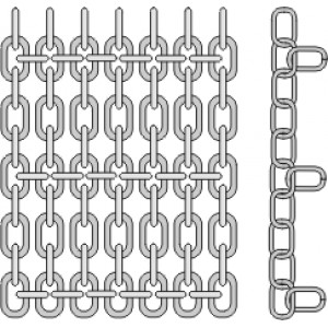 Цепные маты 5 x 21 - прямое исполнение