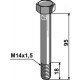 Болт шестигранный М14х1,5х95 - 10.9