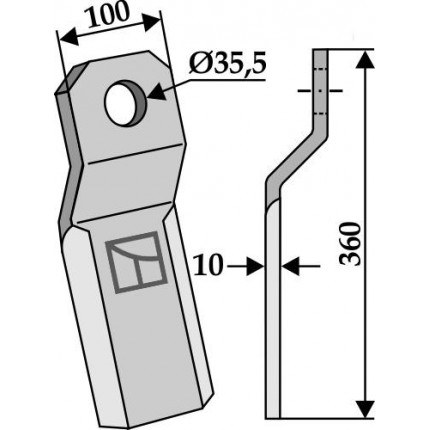 Мульчирующий нож