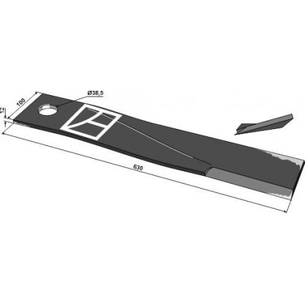 Нож, правый