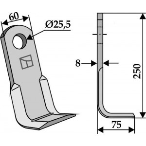 Угловой нож