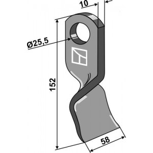Скрученный нож