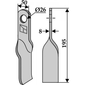 Скрученный нож