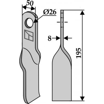 Скрученный нож