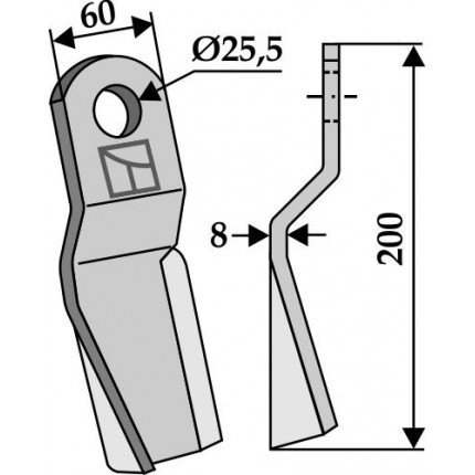Мульчирующий нож