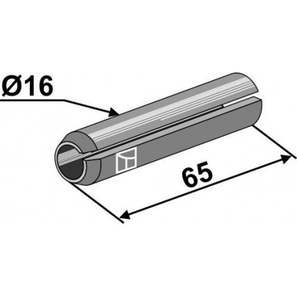Штифт натяжной Ø16x65