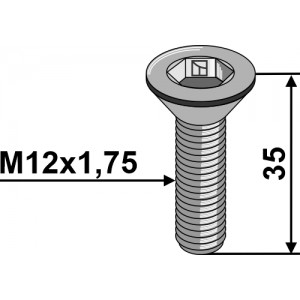 Болт ISO10642 оцинкованный
