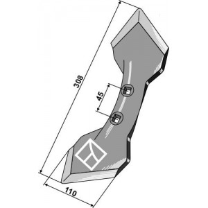 Лапа K31 - 6мм