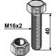 Болт M16 x 40