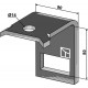 Крепление для стойки 65 x 10