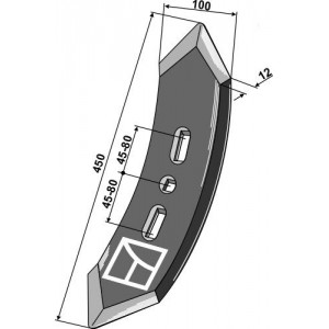 Лапа 450х100 мм