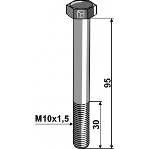 Шестигранный болт M10 без гайки