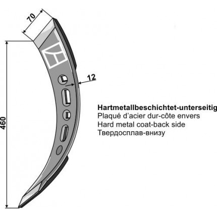 Наконечник лапы SK скрученный левый