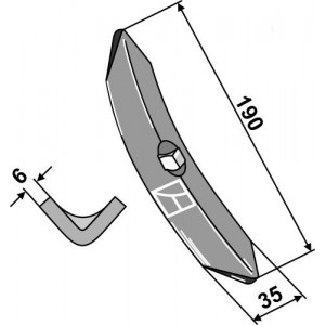 Лапа рыхлителя K25
