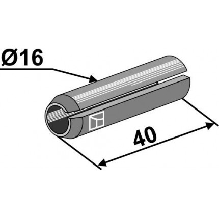 Натяжной штифт Ø16x40