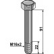 Болт шестигранный М16х91-10.9 без гайки