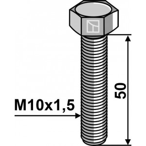 Шестигранный болт M10 без гайки