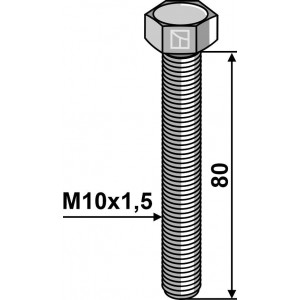 Шестигранный болт M10 без гайки