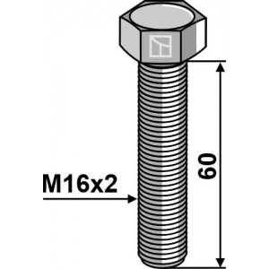 Шестигранный болт M16 без гайки