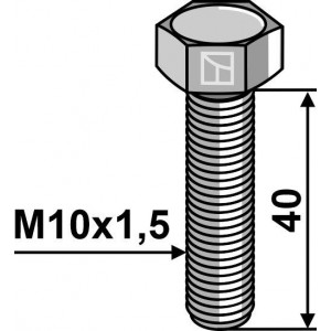 Шестигранный болт M10 без гайки