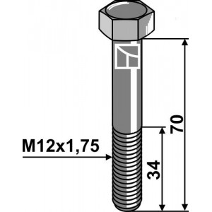 Болт срезной М12х65