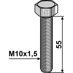 Шестигранный болт M10 без гайки