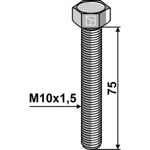 Шестигранный болт M10 без гайки