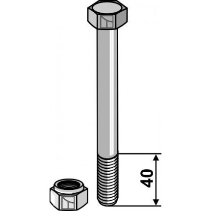 Болт M16 x 2 - 8.8