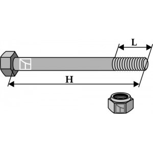 Болт - M16 x 2 - 8.8