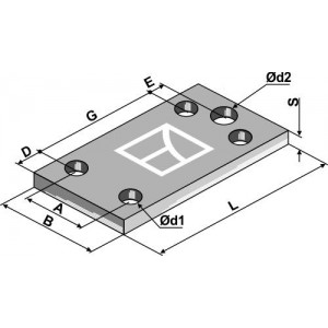 Пластина 150x10x100