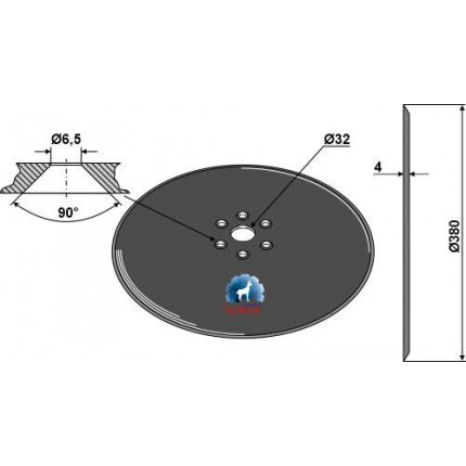 Высевающий диск Ø380x4