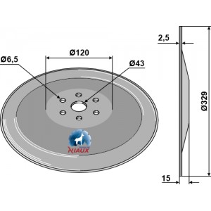 Высевающий диск Ø329x2,5