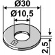 Шайба Ø33x3xØ10,5