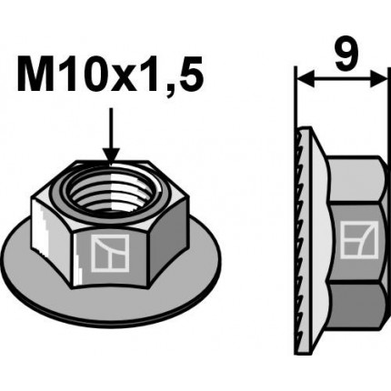 Стопорная гайка M10x1,5