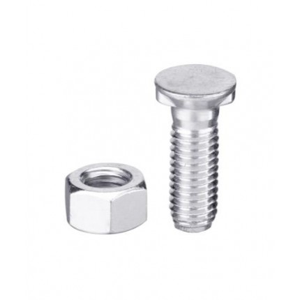 Болт для плуга M10x1,5x30 с шестигранной гайкой