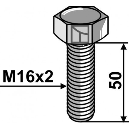 Болт M16x2