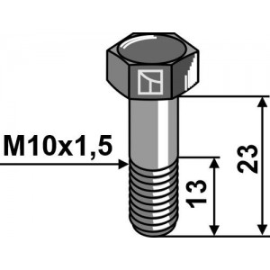 Шестигранный болт - M10x1,5 - 8.8