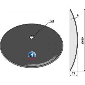 Диск гладкий Ø610x6