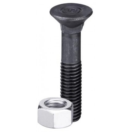 Болт M12x1,75x70 DIN 608 - 10.9 с гайкой