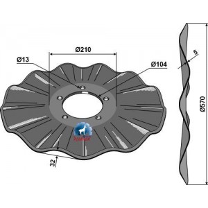 Диск волнистый 570х5 мм