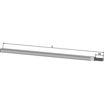 четырехгранный вал 26x26 - 1100 - M24x2