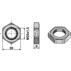 Гайка M20x1,5