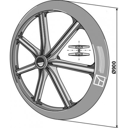 Диск полевого катка - Ø900мм