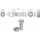 Болт для плуга M12 x 1,75 x 30 с шестигранной гайкой