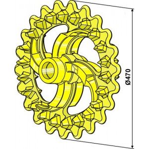 Глыбодробительное колесо 470 мм