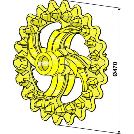 Глыбодробительное колесо 470 мм