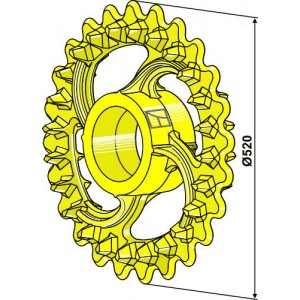 Глыбодробительное колесо - Ø520мм